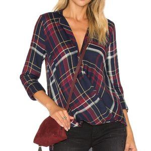 REVOLVE 1. STATE Long Sleeve Drape Front Top, Size Small